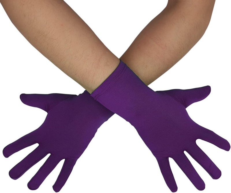 Sheface Stretchy Spandex Costume Gloves - Men's & Women's Banquet Party Wedding Gloves - Image 1